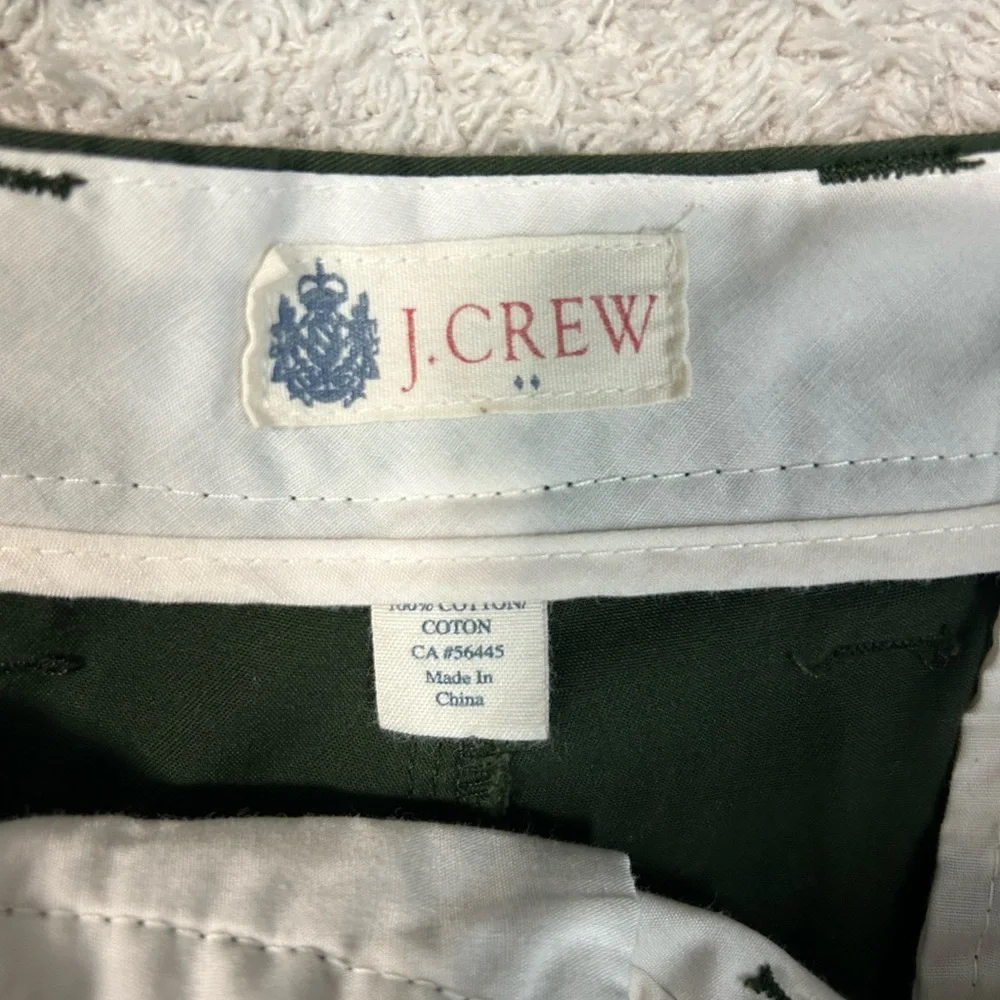 J. Crew Green Flat Front Shorts Casual Style